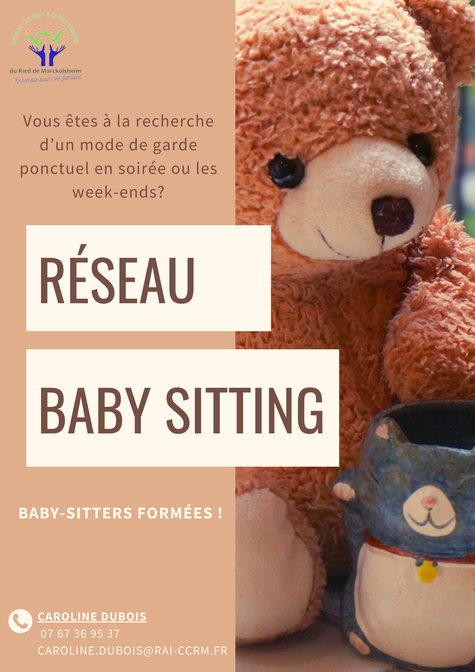 Affiche reseau baby sitting