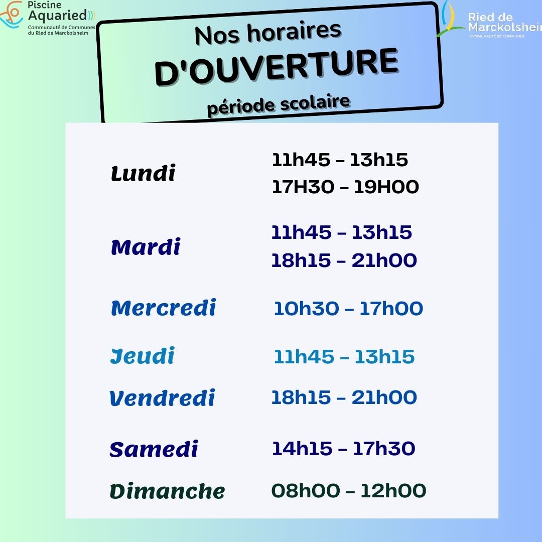 Periode scolaire Horaires 2024 25